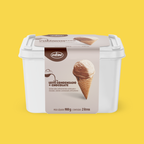 LEITE CONDENSADO + CHOCOLATE - POTE DE 2 LITROS