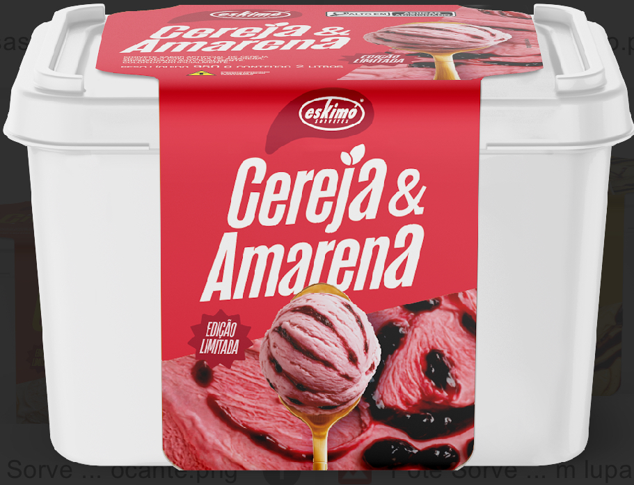CEREJA & AMARENA - POTE DE 2 LITROS